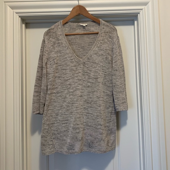 J. Jill Cotton Knit Tunic Sweater size M Medium - Picture 3 of 7